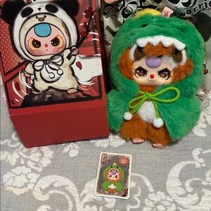 RED PANDA/DINO I'm Not A Warrior" plush. New.Box opened to verify. Special eyes!